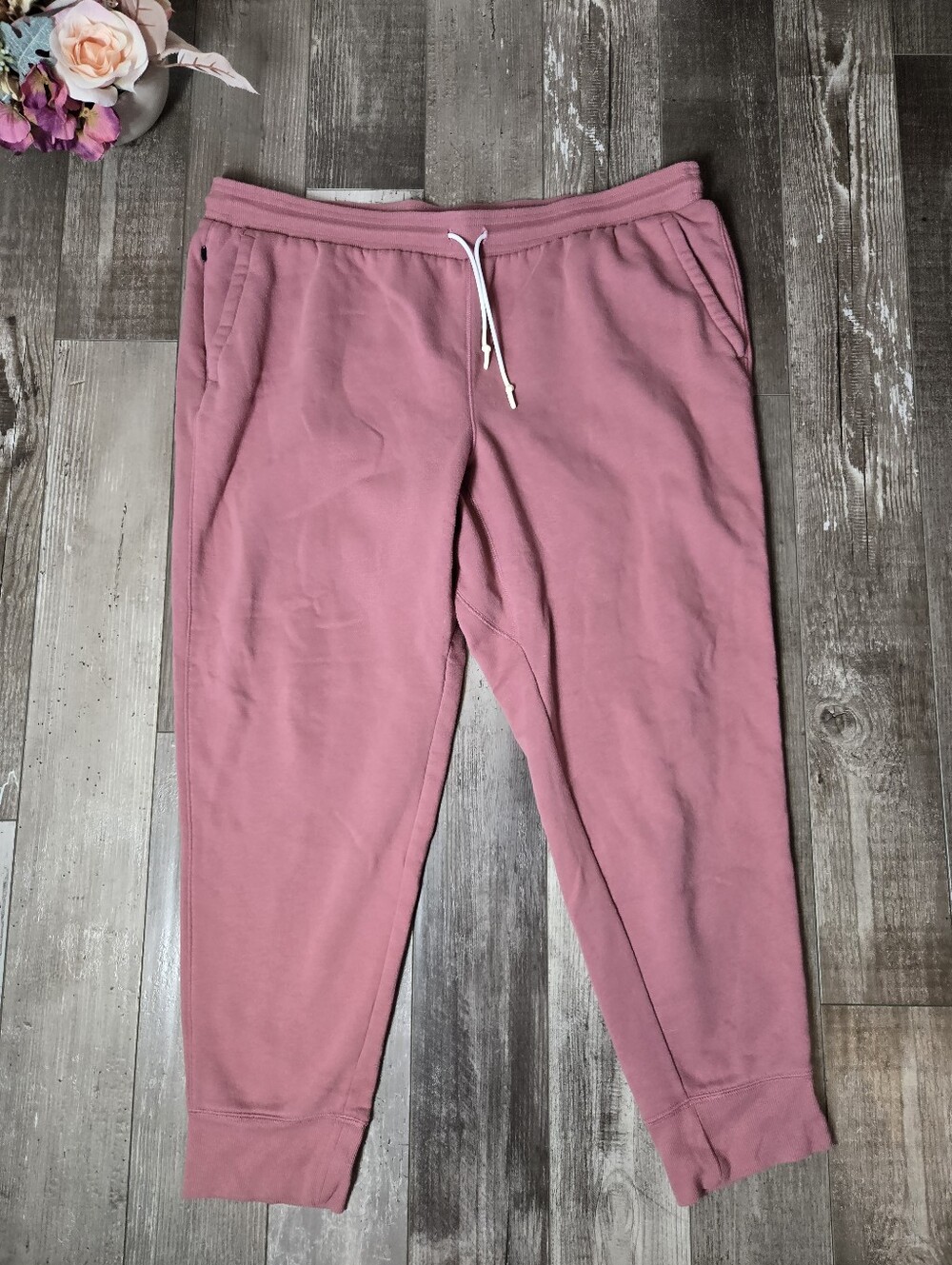 All in Motion Extra Soft Cotton Fleece Jogger Men's Size XL Ruby Red